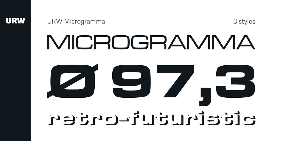 URW Microgramma by URW Type Foundry — Display Font — thumbnail 4