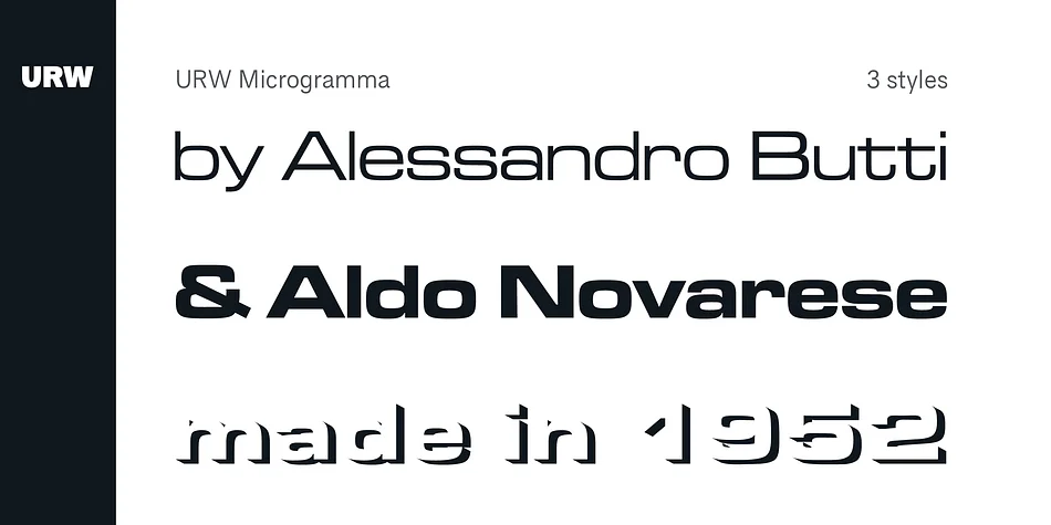 URW Microgramma by URW Type Foundry — Display Font — thumbnail 5