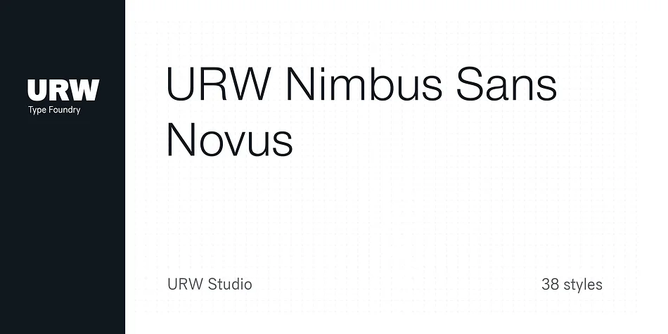 URW Nimbus Sans Novus by URW Type Foundry — Display Font