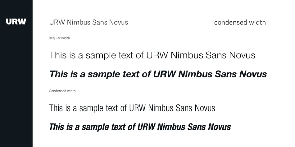 URW Nimbus Sans Novus by URW Type Foundry — Display Font — thumbnail 5