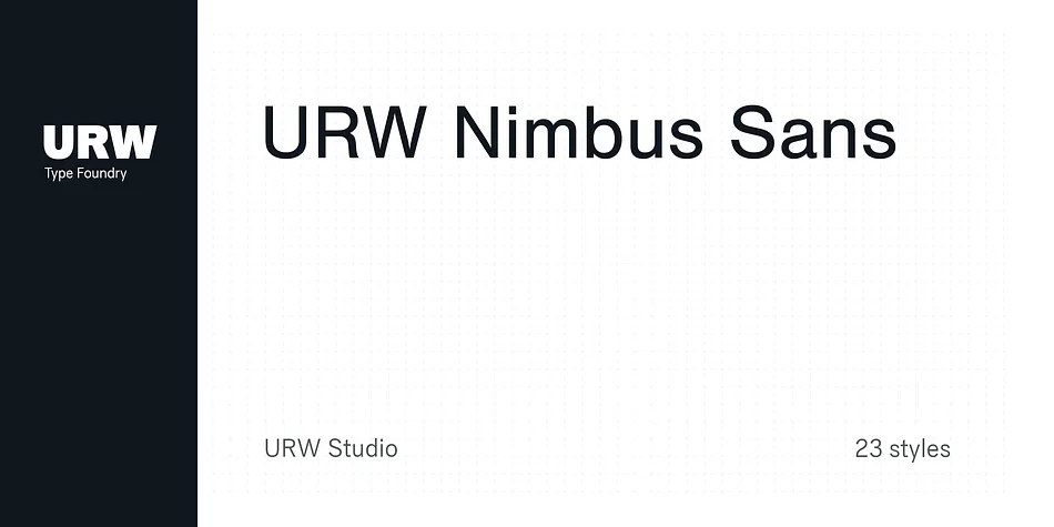 URW Nimbus Sans by URW Type Foundry — Display Font