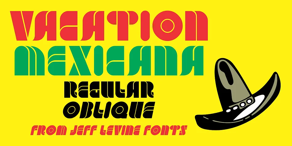 VACATION MEXICANA JNL by Jeff Levine Fonts — Display Font