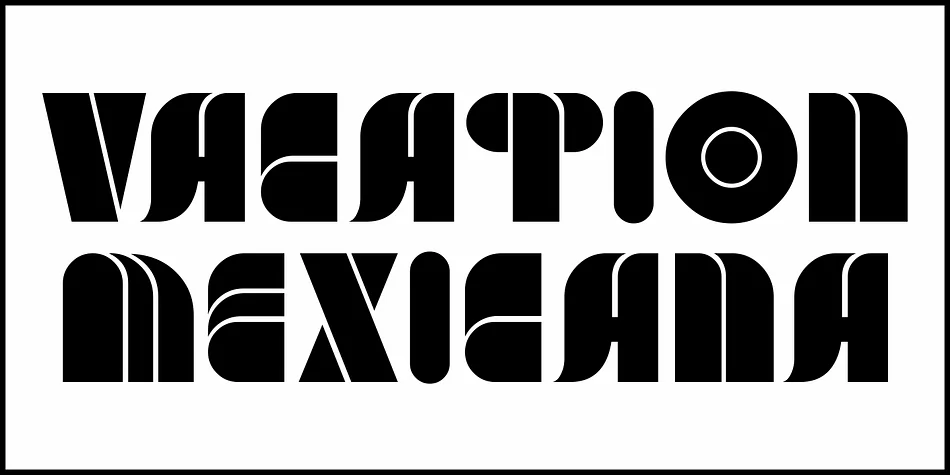 VACATION MEXICANA JNL by Jeff Levine Fonts — Display Font — thumbnail 2