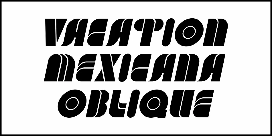 VACATION MEXICANA JNL by Jeff Levine Fonts — Display Font — thumbnail 4