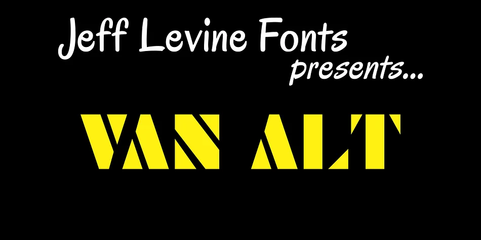 VAN ALT JNL by Jeff Levine Fonts — Decorative Font