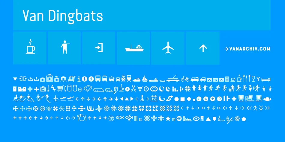 Van Dingbats by Vanarchiv — Dingbats Font