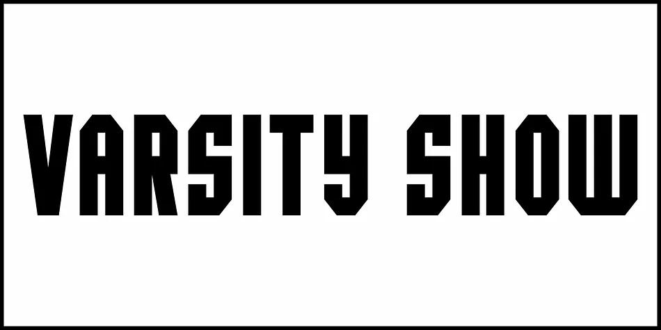 VARSITY SHOW JNL by Jeff Levine Fonts — Display Font — thumbnail 2