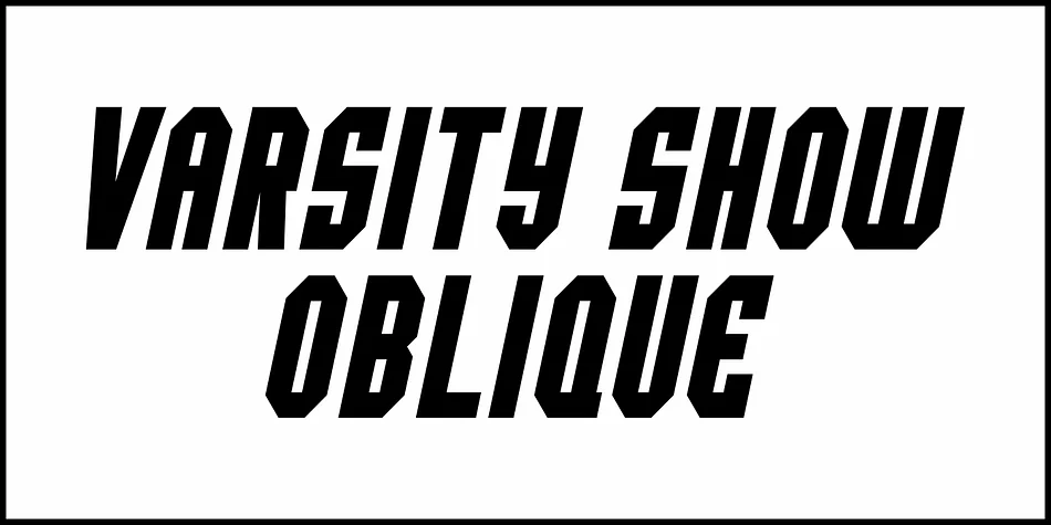 VARSITY SHOW JNL by Jeff Levine Fonts — Display Font — thumbnail 4