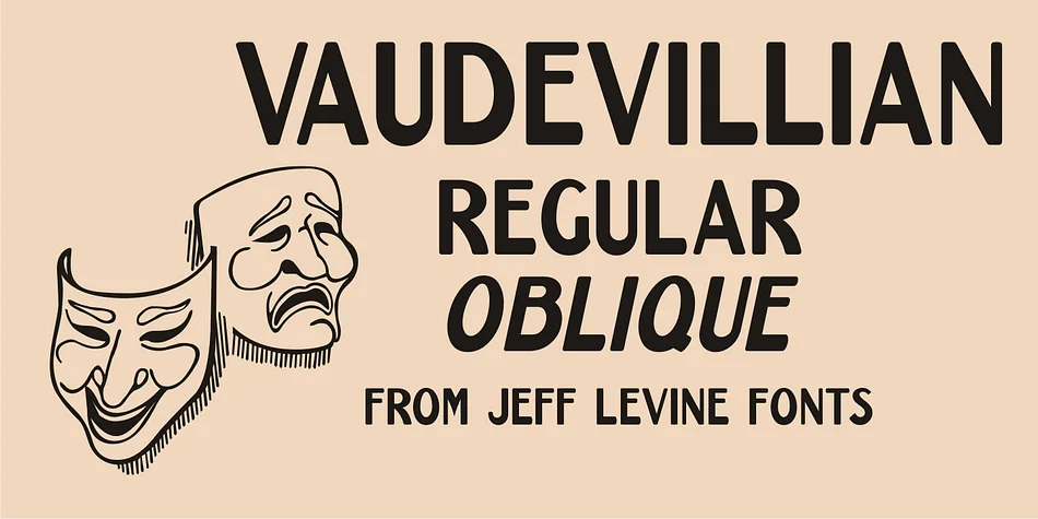 VAUDEVILLIAN JNL by Jeff Levine Fonts — Decorative Font
