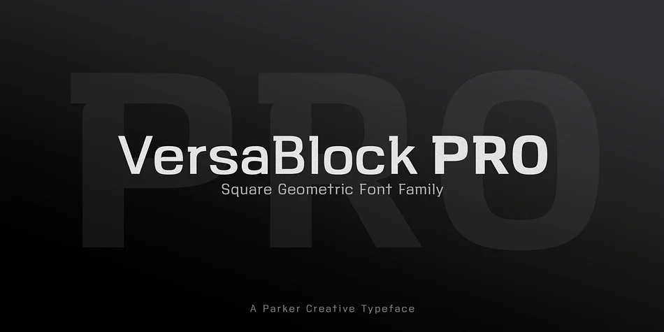 VersaBlock Pro by Parker Creative — Display Font
