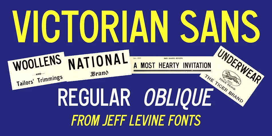 Victorian Sans JNL by Jeff Levine Fonts — Display Font