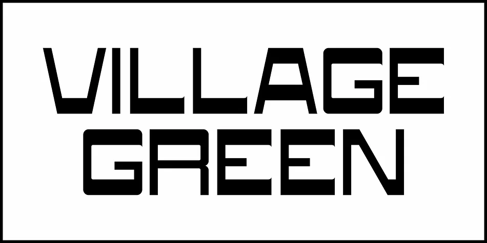 VILLAGE GREEN JNL by Jeff Levine Fonts — Display Font — thumbnail 2