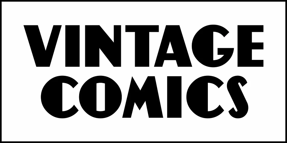 VINTAGE COMICS JNL by Jeff Levine Fonts — Decorative Font — thumbnail 2