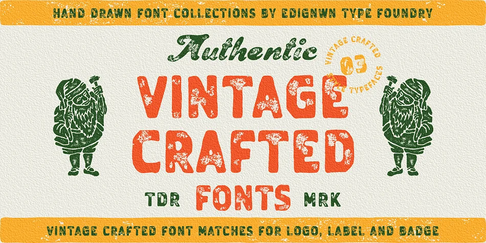 VINTAGE CRAFTED by Edignwn Type — Script Handwritten Font