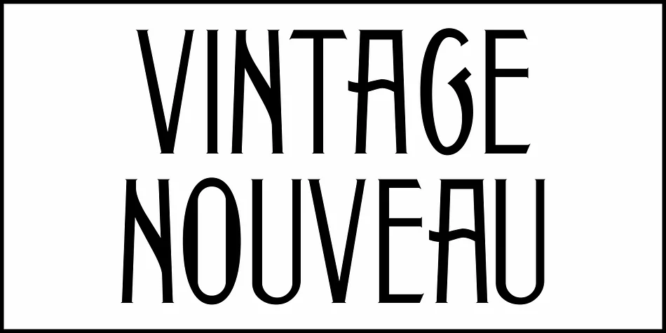 Vintage Nouveau JNL by Jeff Levine Fonts — Decorative Font — thumbnail 2