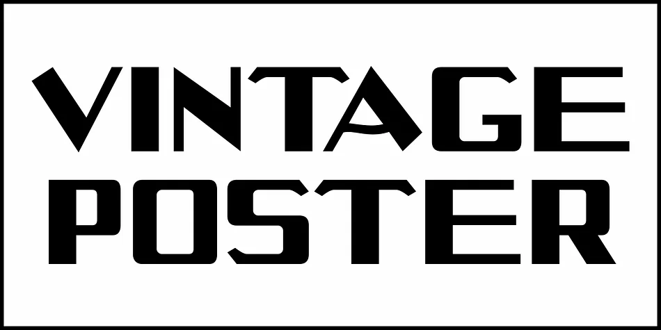 VINTAGE POSTER JNL by Jeff Levine Fonts — Display Font — thumbnail 2