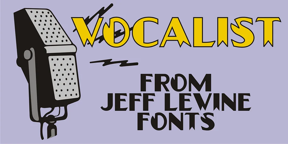 VOCALIST JNL by Jeff Levine Fonts — Decorative Font