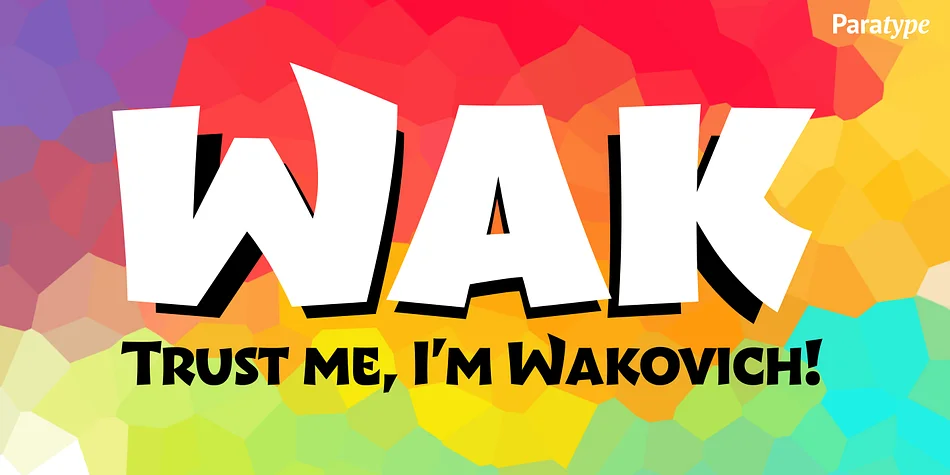Wak by ParaType — Display Font