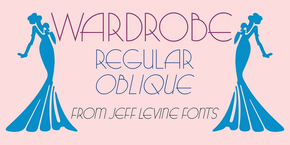 WARDROBE JNL by Jeff Levine Fonts — Decorative Font