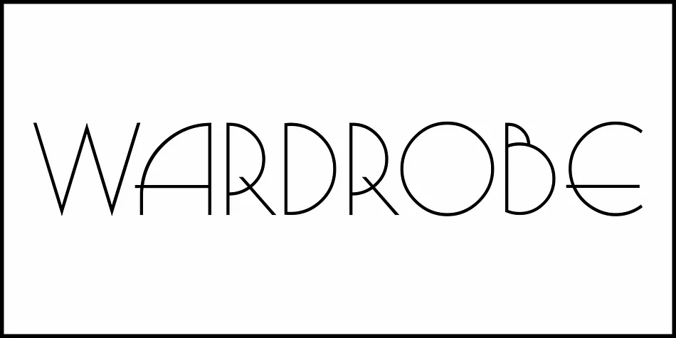 WARDROBE JNL by Jeff Levine Fonts — Decorative Font — thumbnail 2