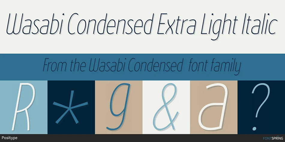 Wasabi Condensed by Positype — Display Font — thumbnail 4