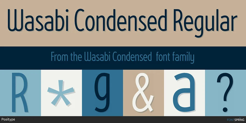 Wasabi Condensed by Positype — Display Font — thumbnail 7