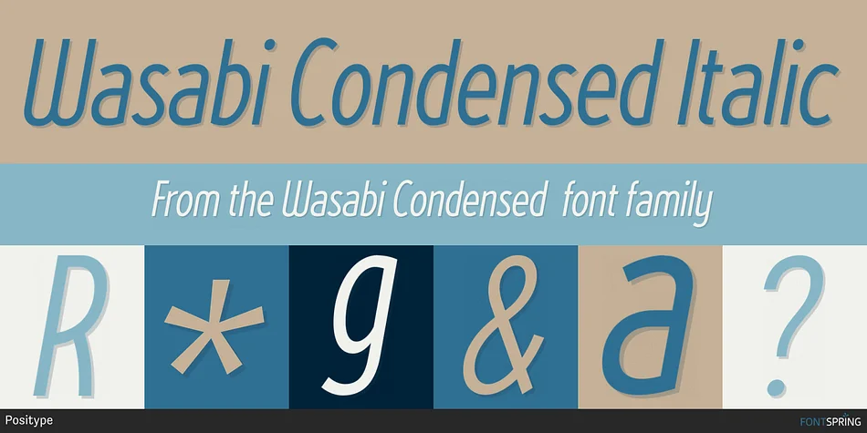 Wasabi Condensed by Positype — Display Font — thumbnail 8