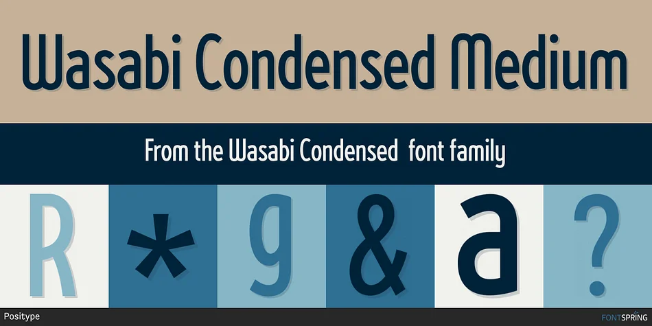 Wasabi Condensed by Positype — Display Font — thumbnail 9