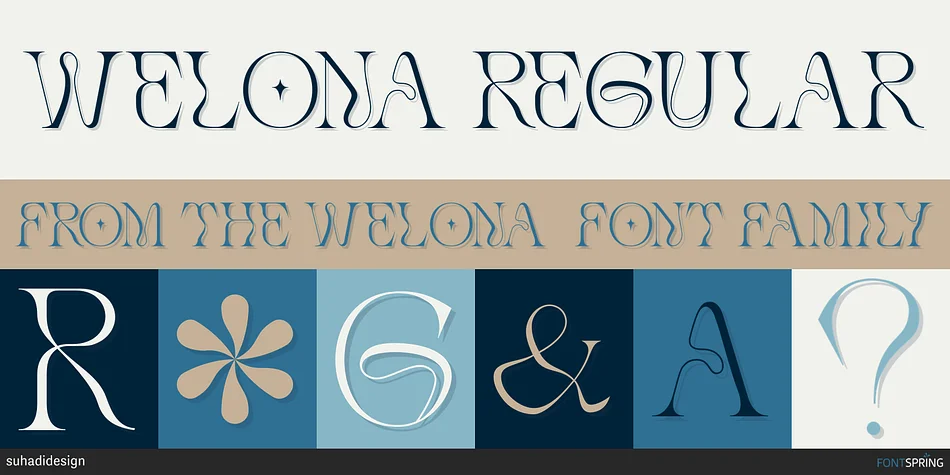 WELONA by suhadidesign β Decorative Font