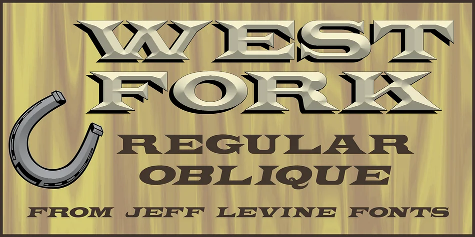 WEST FORK JNL by Jeff Levine Fonts — Decorative Font