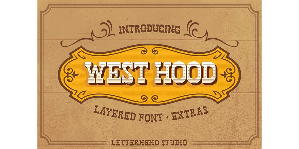 WEST HOOD by Letterhend Studio — Decorative Font