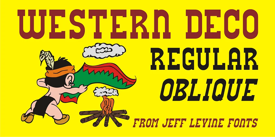 Western Deco JNL by Jeff Levine Fonts — Decorative Font