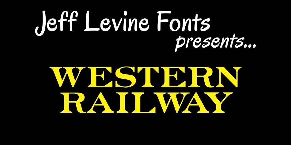 WESTERN RAILWAY JNL by Jeff Levine Fonts — Decorative Font