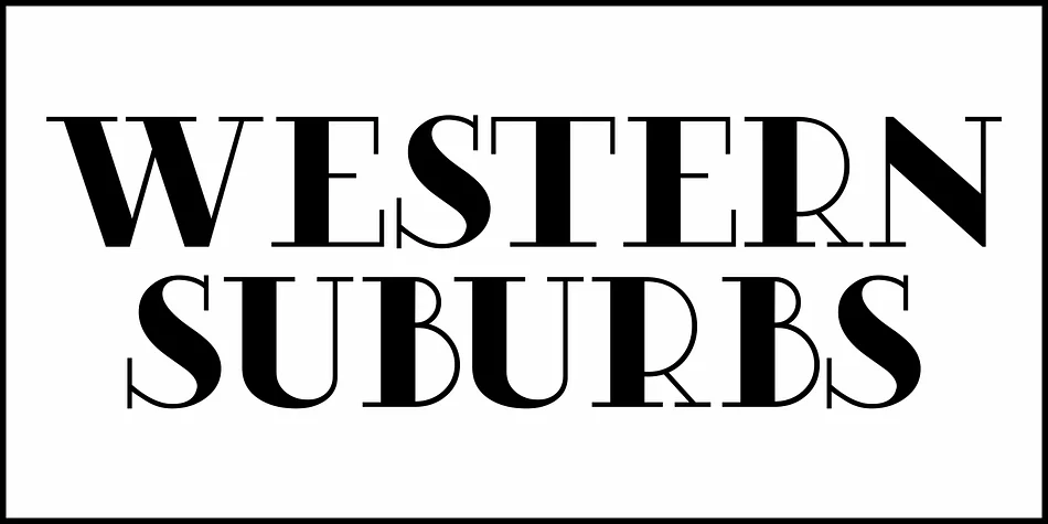 WESTERN SUBURBS JNL by Jeff Levine Fonts — Decorative Font — thumbnail 2