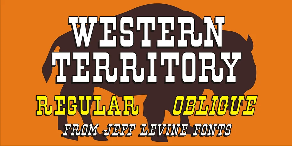 WESTERN TERRITORY JNL by Jeff Levine Fonts — Decorative Font