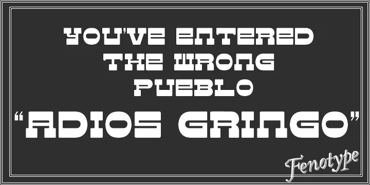 Western by Fenotype — Decorative Font