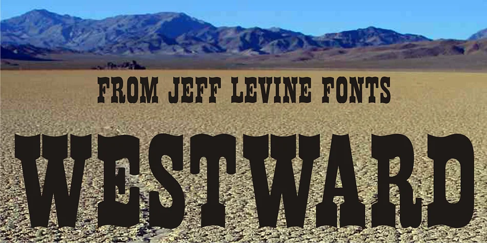 WESTWARD JNL by Jeff Levine Fonts — Decorative Font