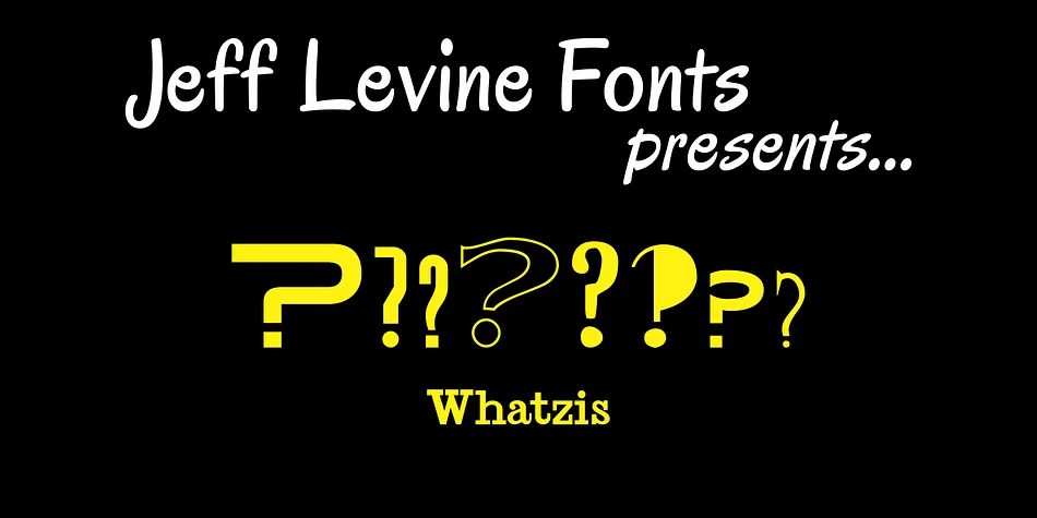 Whatzis JNL by Jeff Levine Fonts — Dingbats Font
