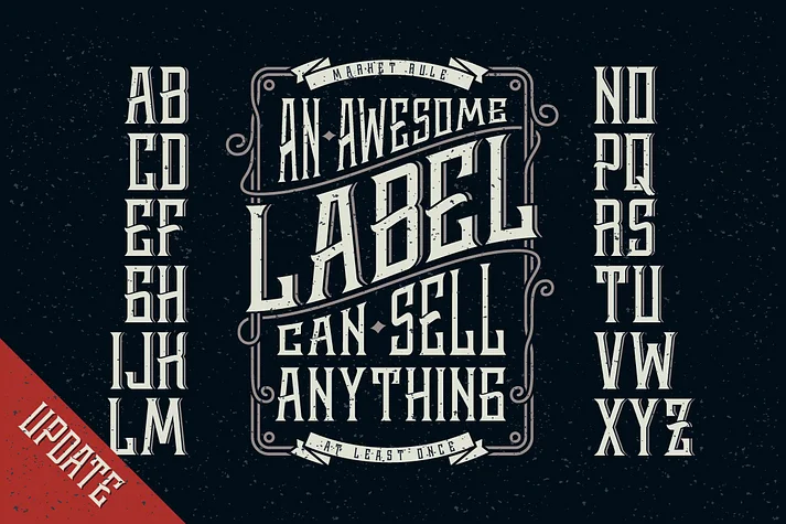 Whiskey Font by Gleb Guralnyk — Decorative Font