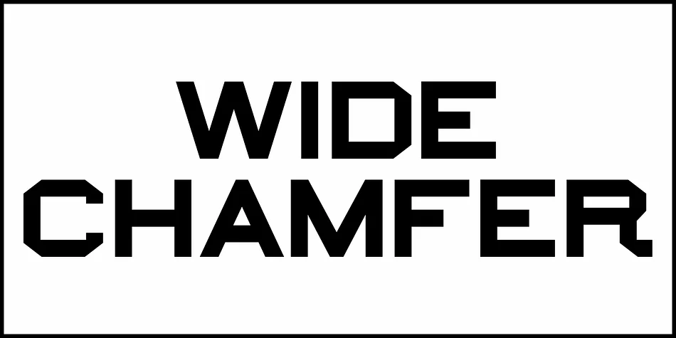 WIDE CHAMFER JNL by Jeff Levine Fonts — Display Font — thumbnail 2