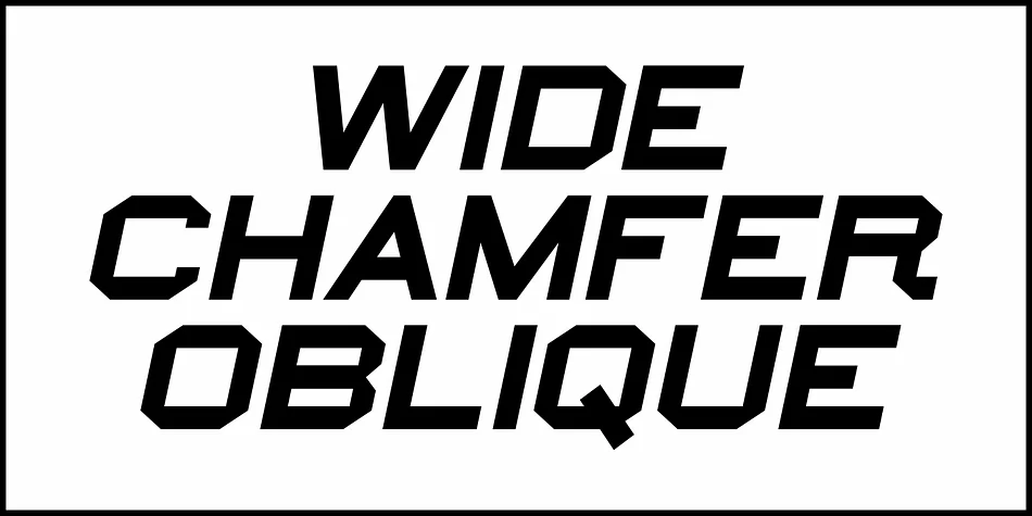 WIDE CHAMFER JNL by Jeff Levine Fonts — Display Font — thumbnail 4