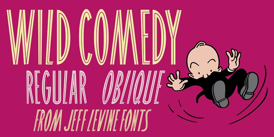 WILD COMEDY JNL by Jeff Levine Fonts — Display Font