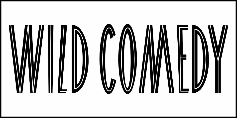WILD COMEDY JNL by Jeff Levine Fonts — Display Font — thumbnail 2