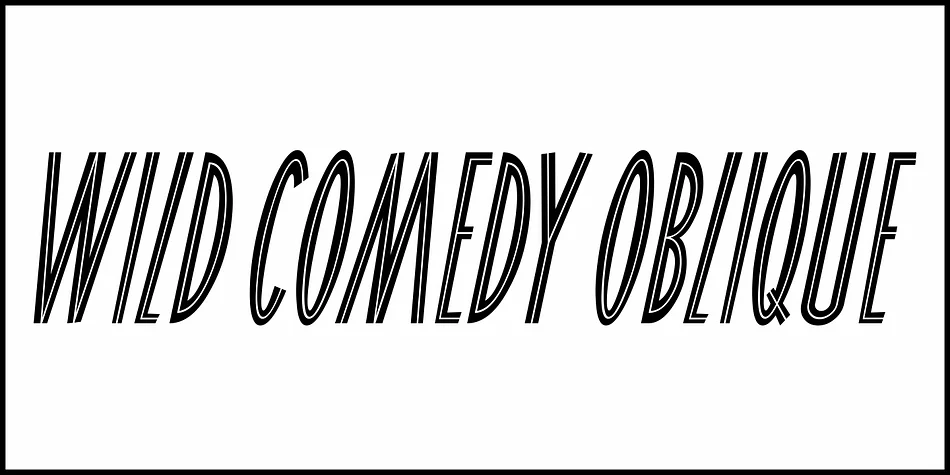 WILD COMEDY JNL by Jeff Levine Fonts — Display Font — thumbnail 4
