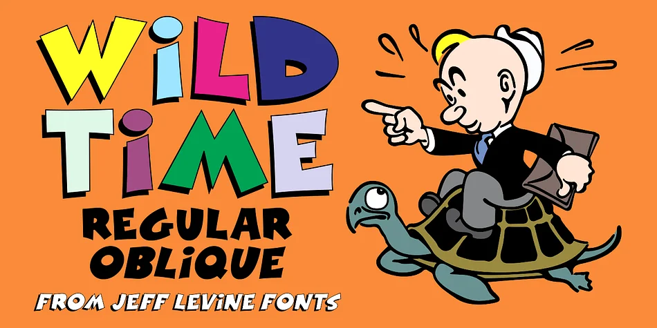 Wild Time JNL by Jeff Levine Fonts — Display Font