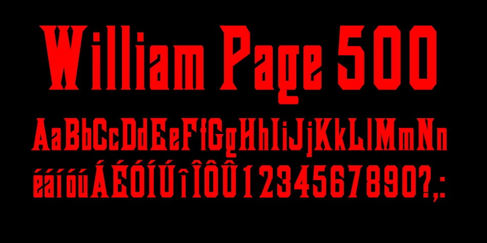 William Page 500 by Wooden Type Fonts — Decorative Font
