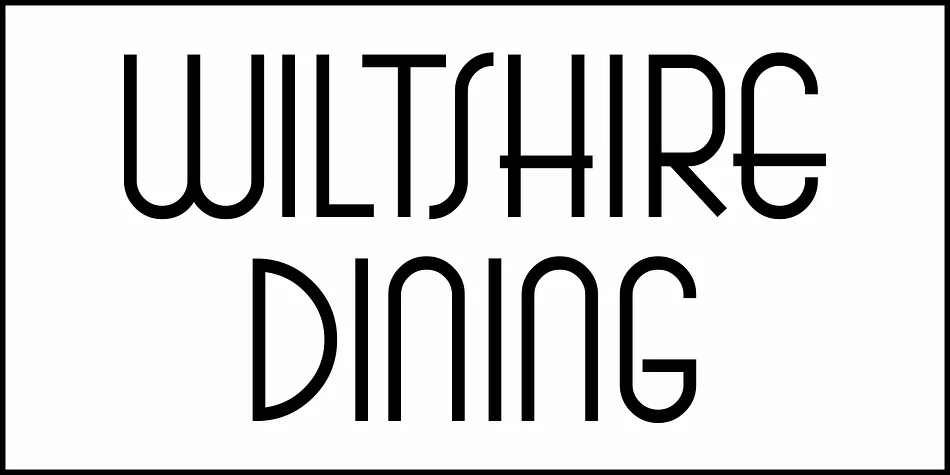 WILTSHIRE DINING JNL by Jeff Levine Fonts — Display Font — thumbnail 2