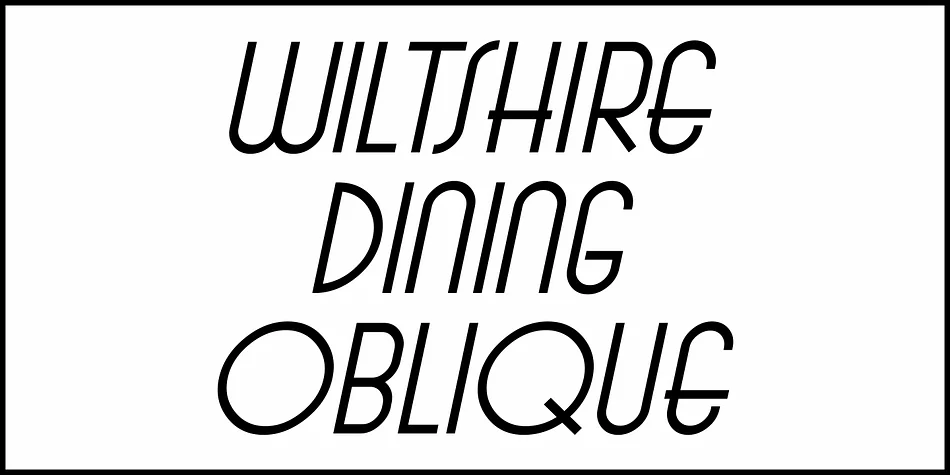 WILTSHIRE DINING JNL by Jeff Levine Fonts — Display Font — thumbnail 4