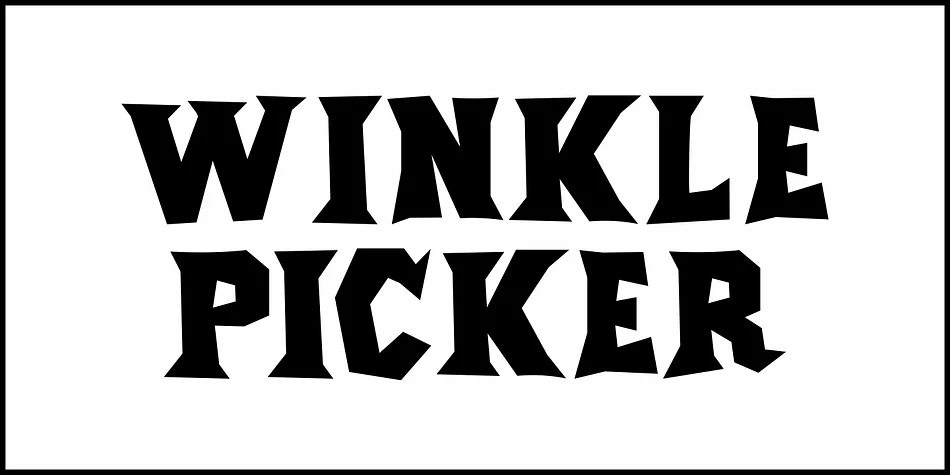 WINKLE PICKER JNL by Jeff Levine Fonts — Display Font — thumbnail 2
