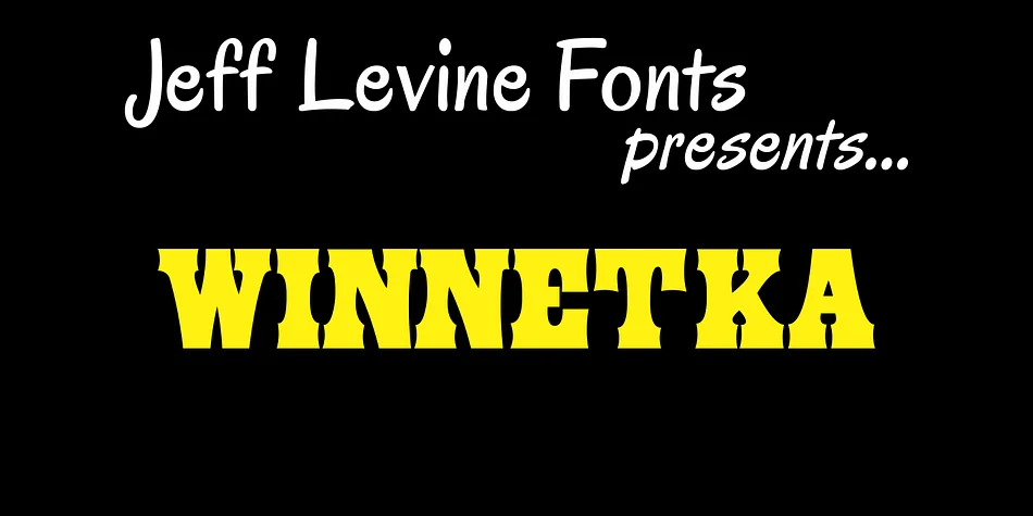 WINNETKA JNL by Jeff Levine Fonts — Decorative Font